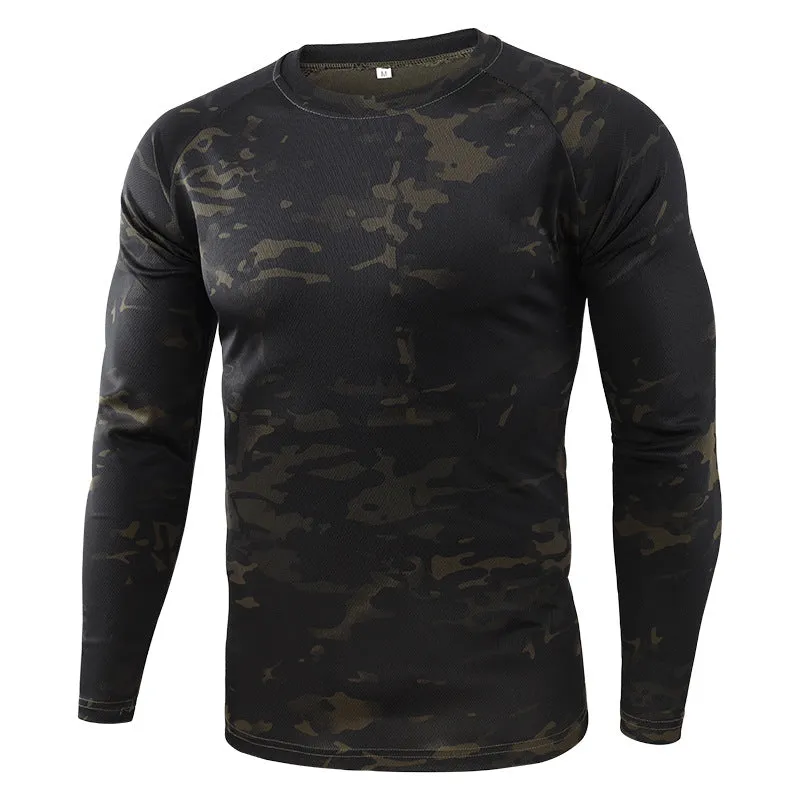 Custom UPF 50  Dryfit Polyester Camouflage Mens Hunting T-Shirt