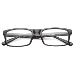 Dapper Rectangle RX Optical Clear Lens Glasses