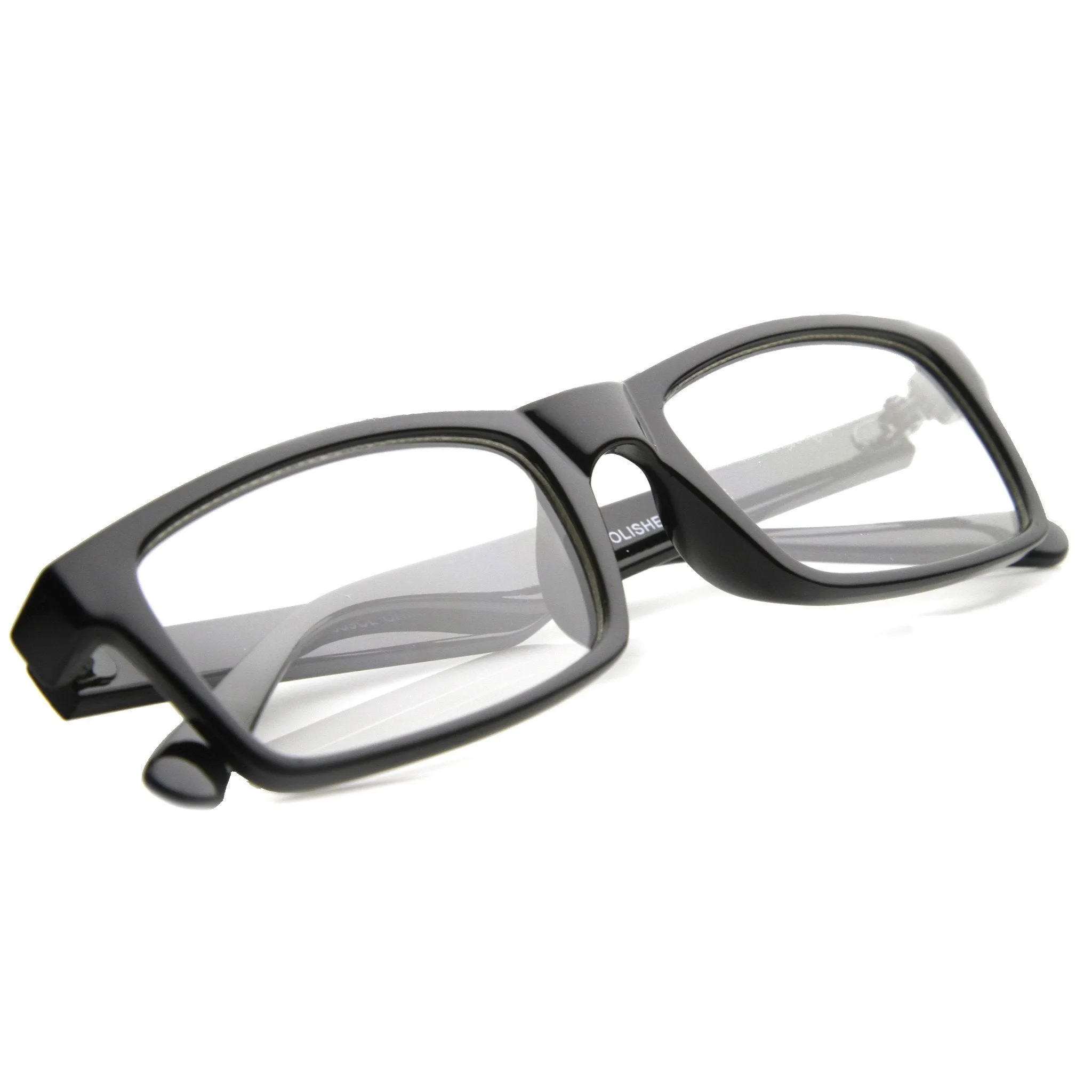 Dapper Rectangle RX Optical Clear Lens Glasses