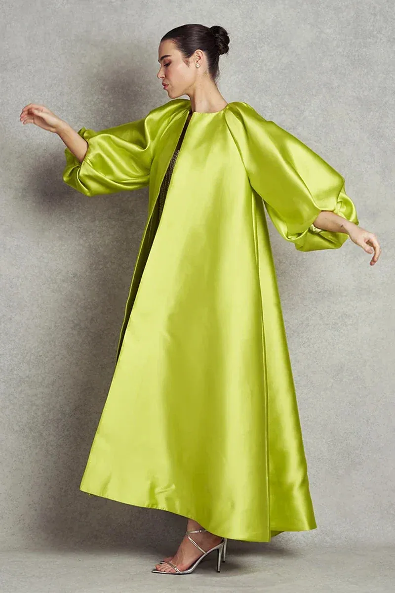 Darling Long Coat - Fluorescent Green