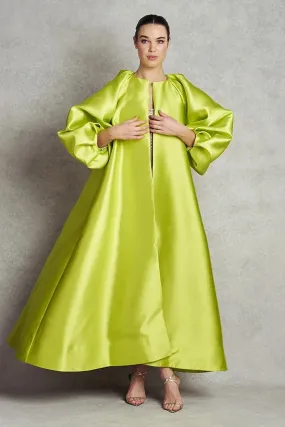 Darling Long Coat - Fluorescent Green