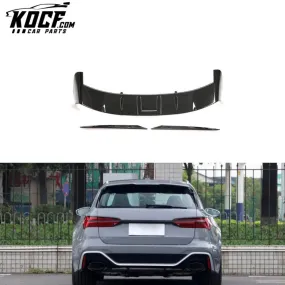 Dry Carbon Fiber Auto Parts RS6 Window Spoiler for Audi RS6 A6 C8 Avant Wagon 4-Door 2020- 2021