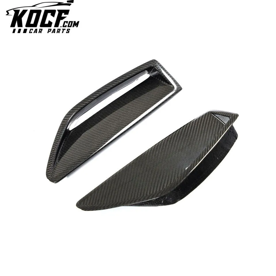 Dry Carbon Fiber RS6 Front Bumper Scoop for Audi RS6 A6 C8 Avant Wagon 4-Door 2019- 2021