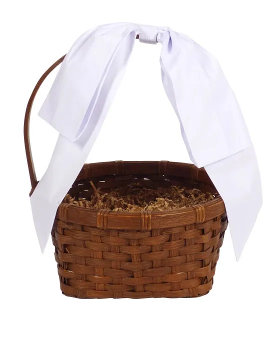 Easter Basket Bow in White