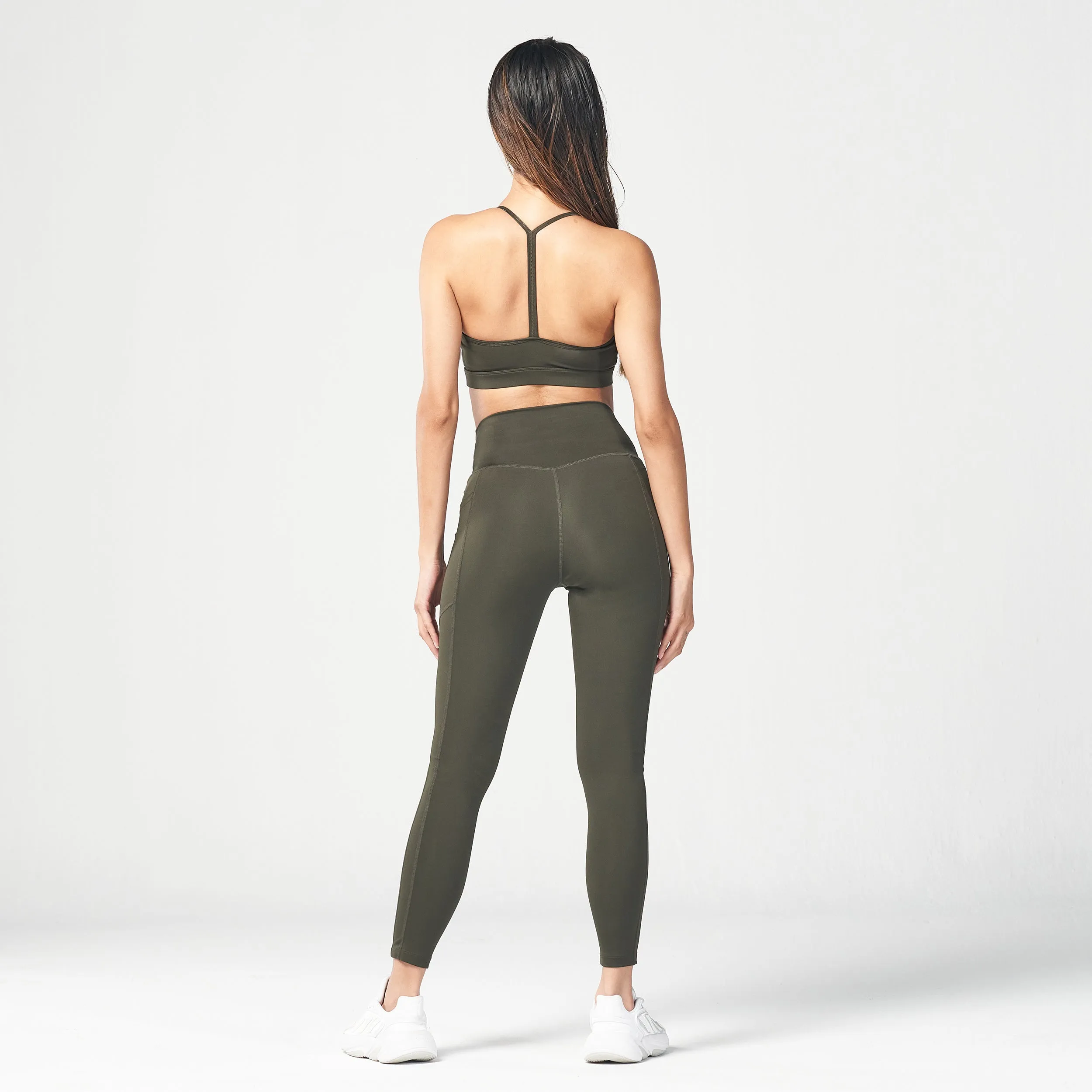 Essential Cropped Leggings 24" - Khaki