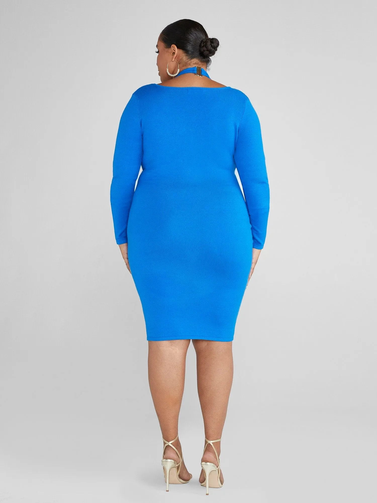 Fashion To Figure - Lani Cutout Bodycon Sweater Dress