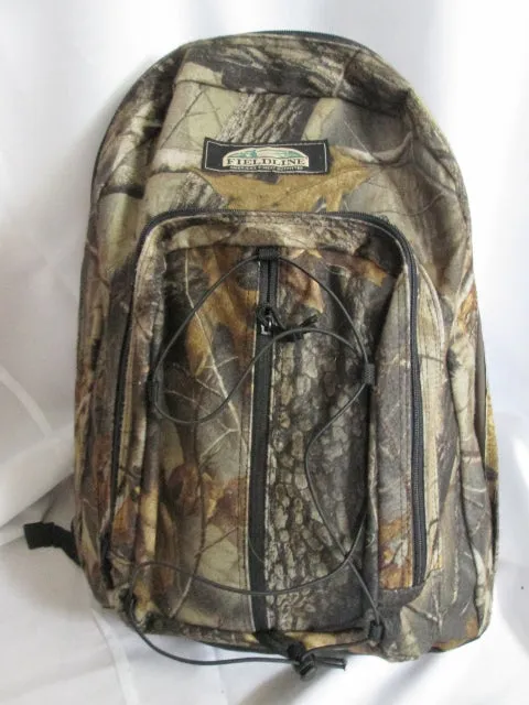 FIELDLINE COVERT CAMO Backpack Rucksack School Book Bag Vegan BROWN Hunting