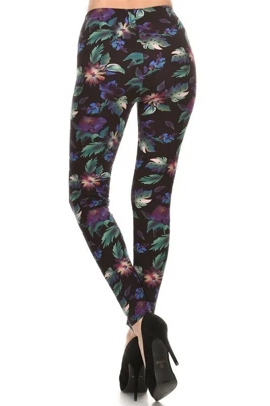 Floral Print Leggings