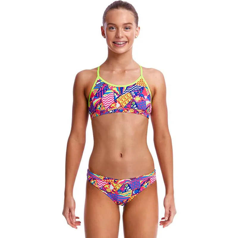 Funkita - Bee Bop - Girls Racerback Two Piece