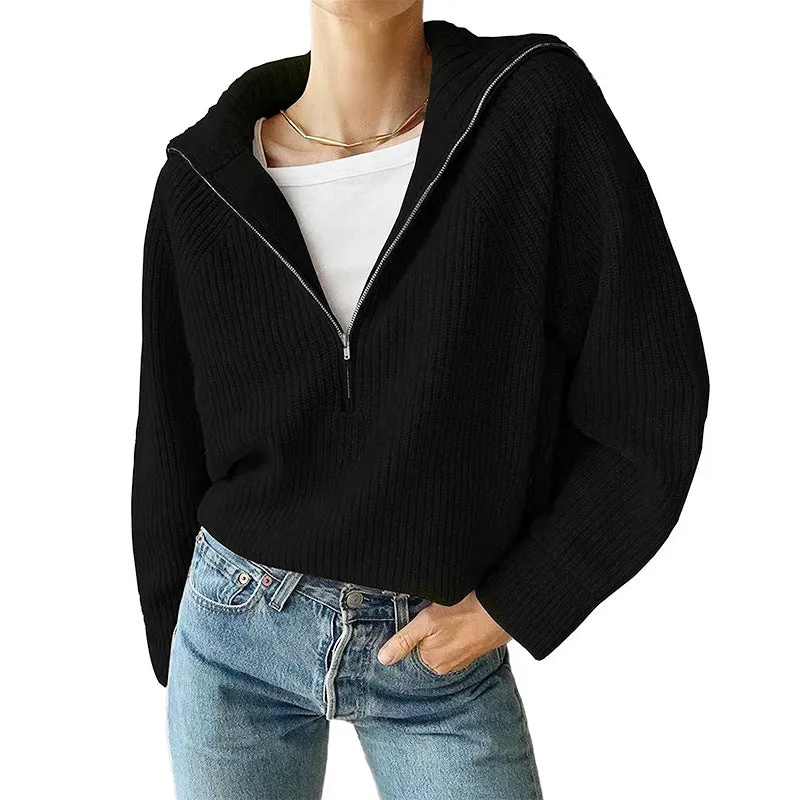 Girlary-shop casual dinner outfit fall Style Knitted Top Short Coat Women's Personalized Fashion Trendy Sweater