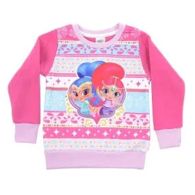 Girls Christmas Jumper Shimmer & Shine Princess Pink 2-5 Years