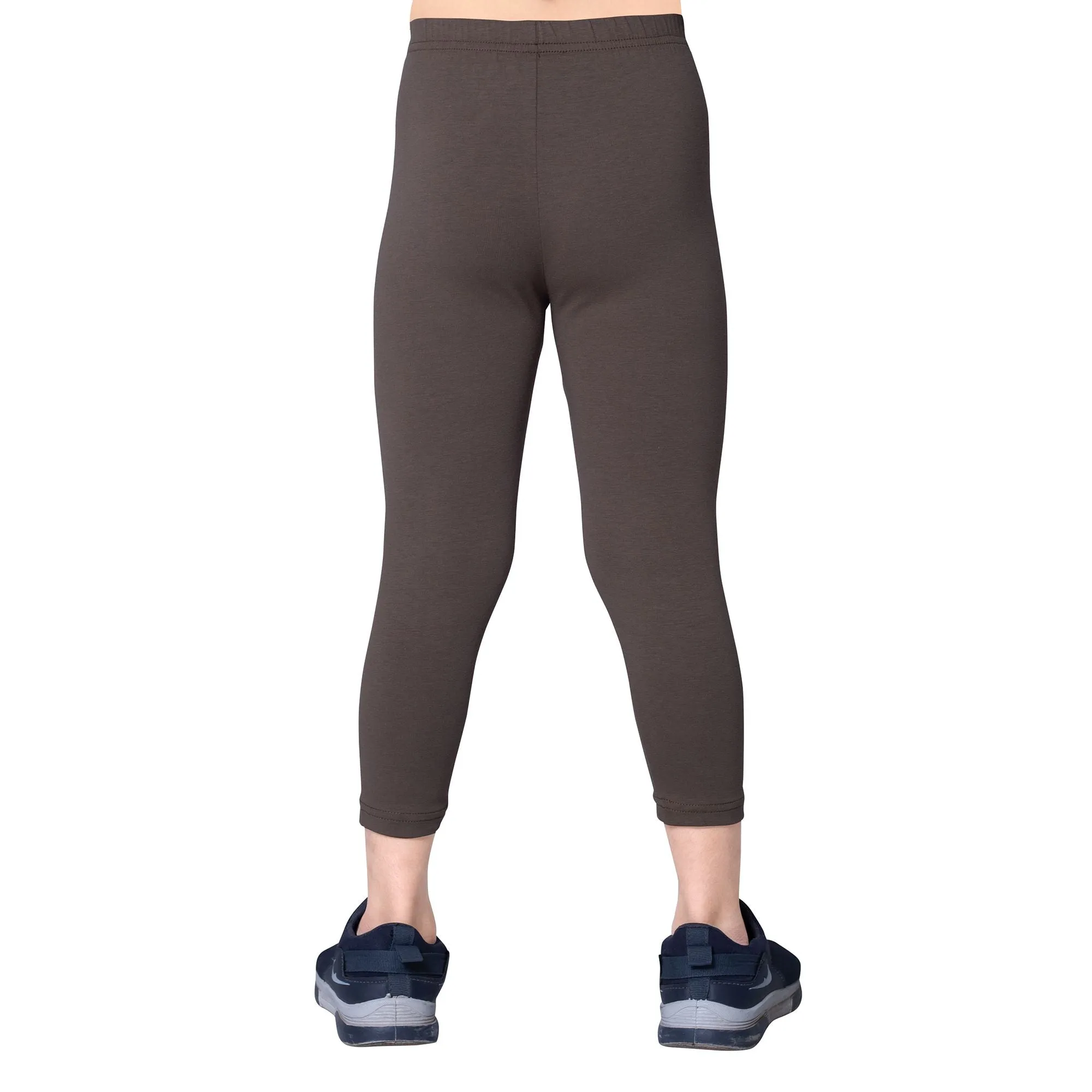 Girls Mid Brown Ankle Length Legging