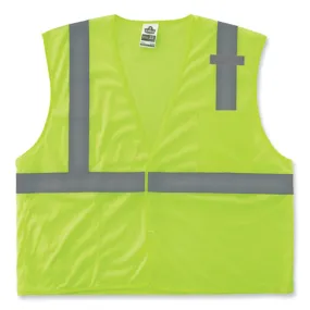 Glowear 8210hl Class 2 Economy Mesh Hook And Loop Vest, Polyester, 2x-large/3x-large, Lime, Ships In 1-3 Business Days