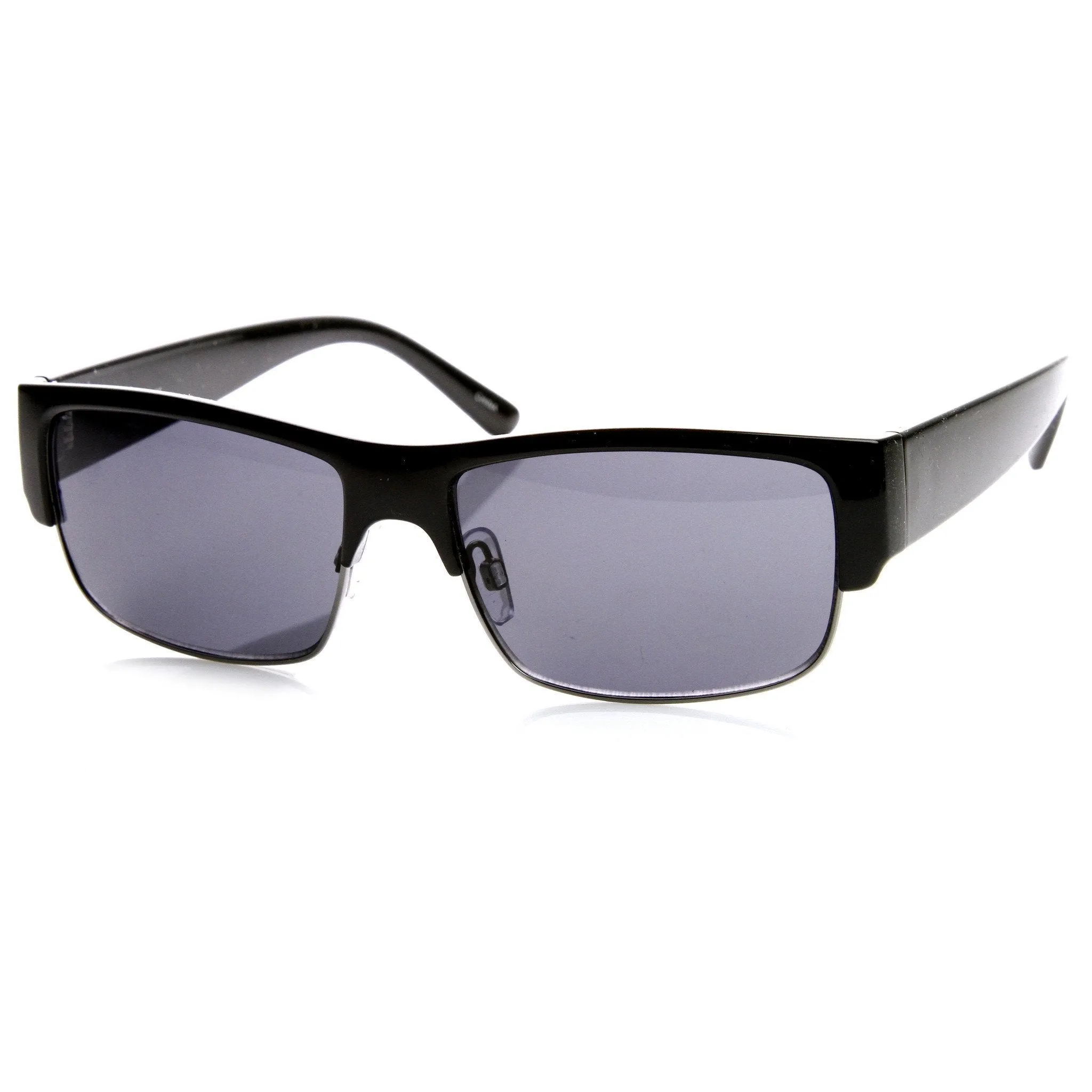 Half Frame Performance Rectangle Sunglasses