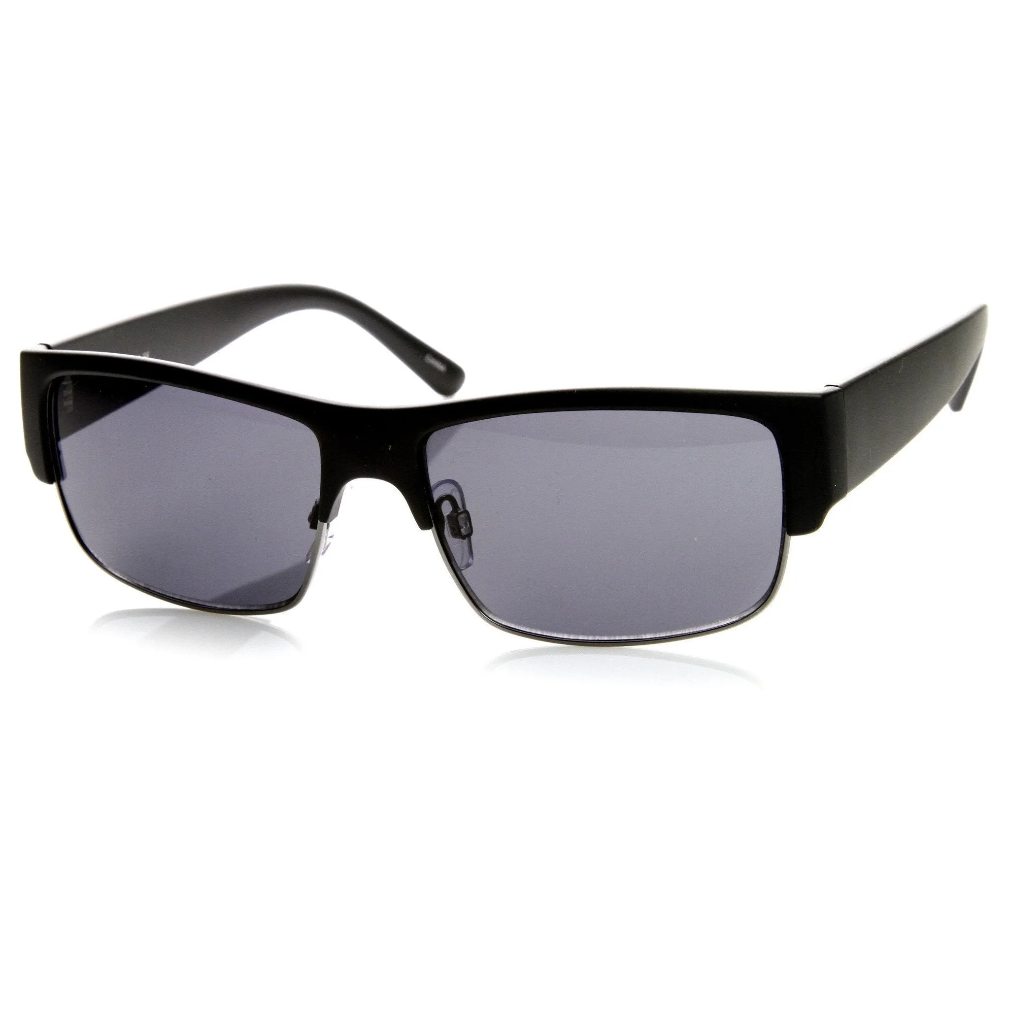 Half Frame Performance Rectangle Sunglasses