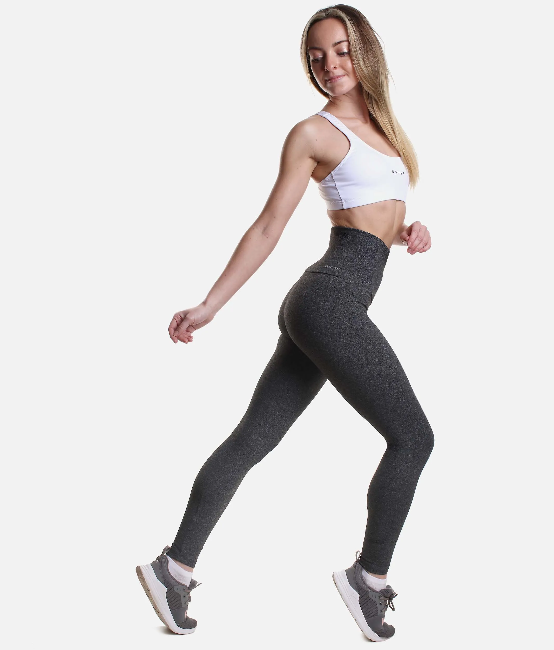 High Waisted Dance Leggings, High Compression - F 13478