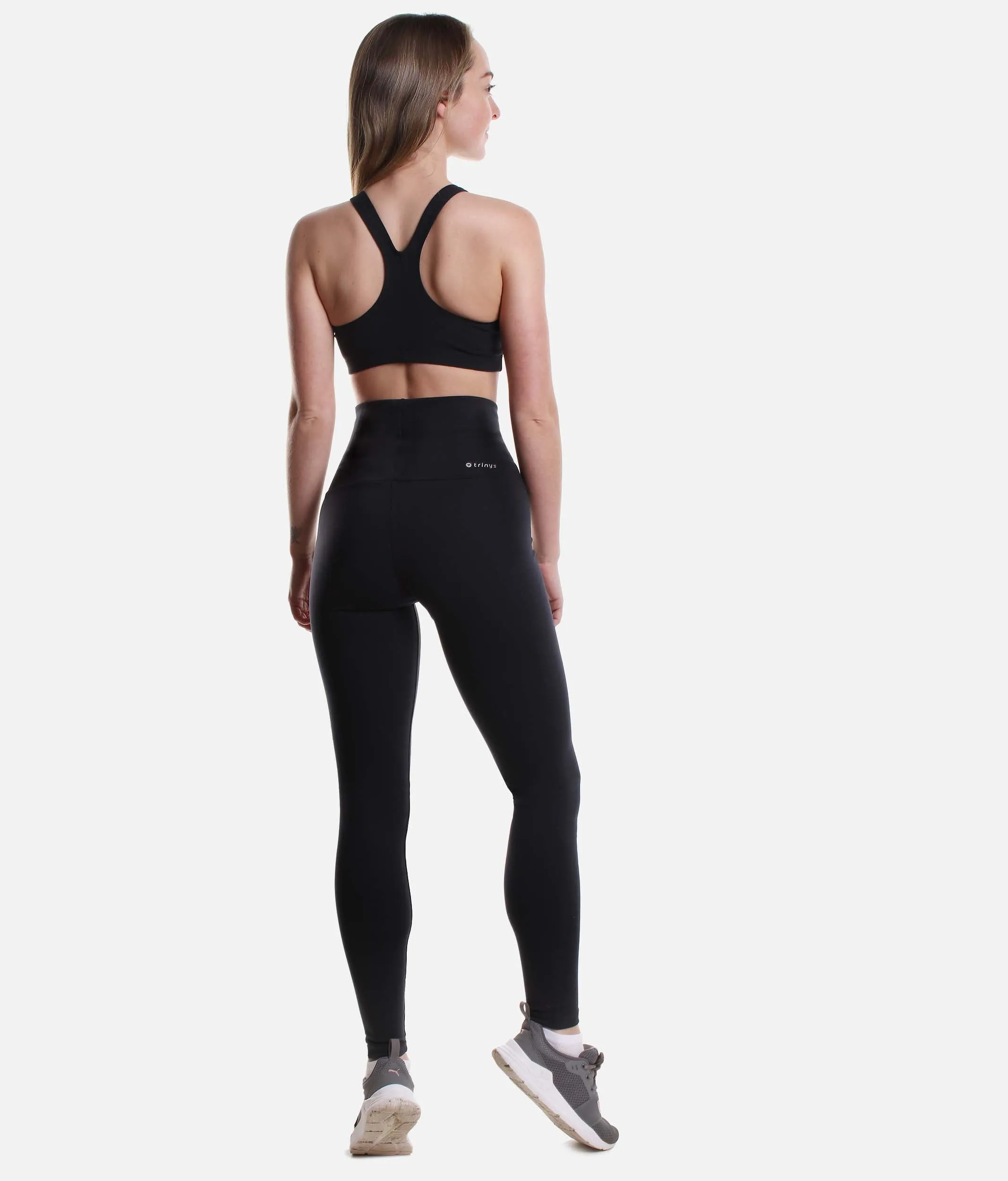 High Waisted Dance Leggings, High Compression - F 13478