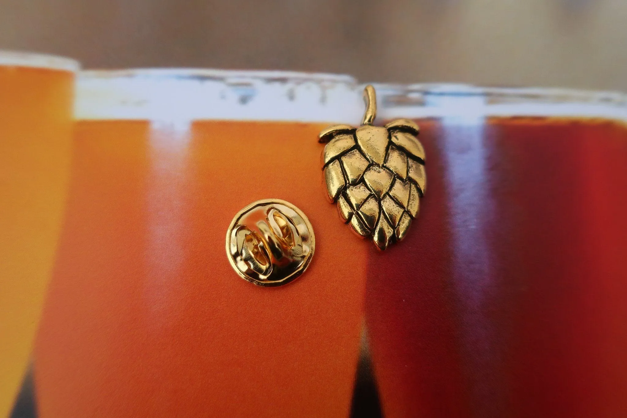 Hops Gold Lapel Pin