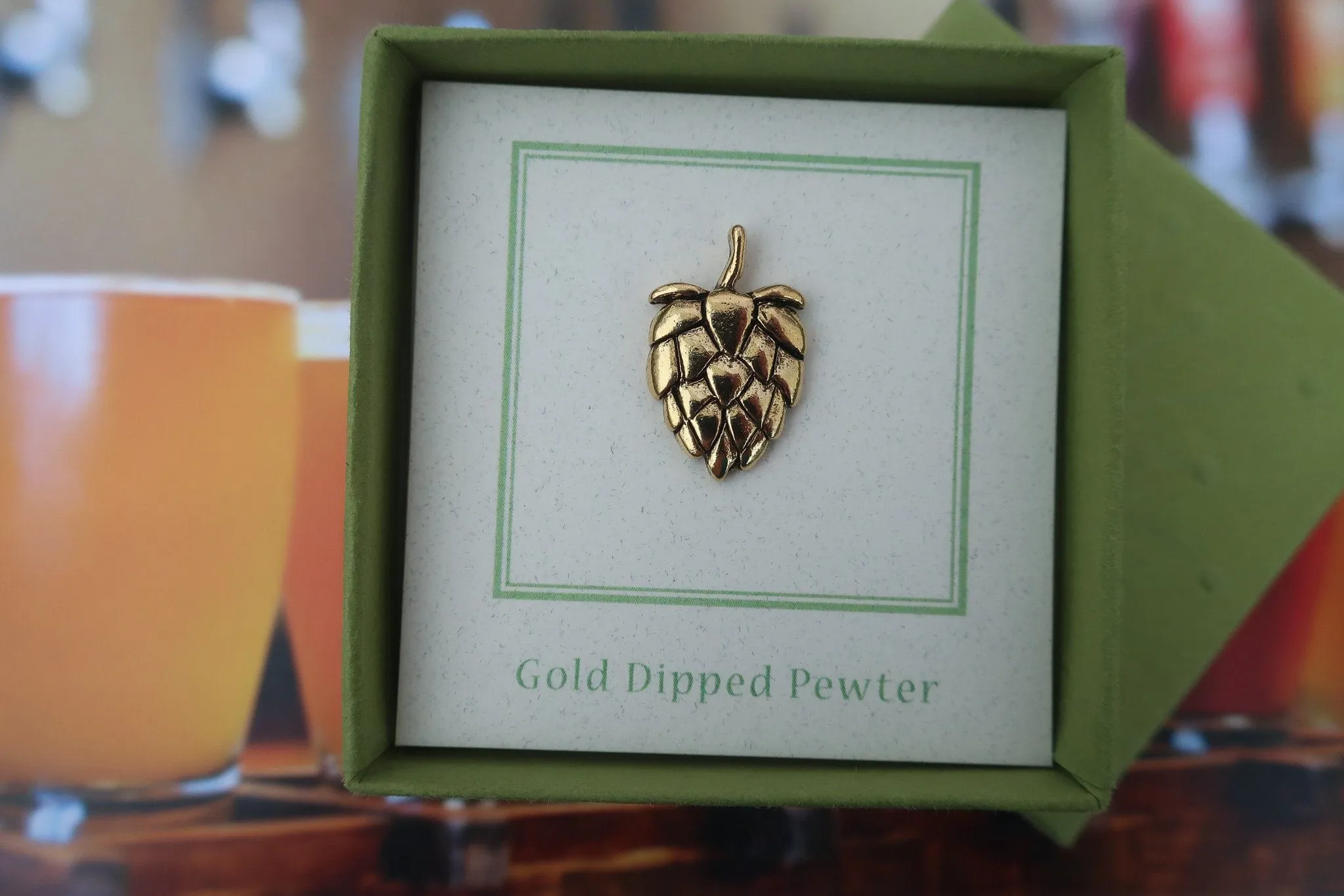 Hops Gold Lapel Pin