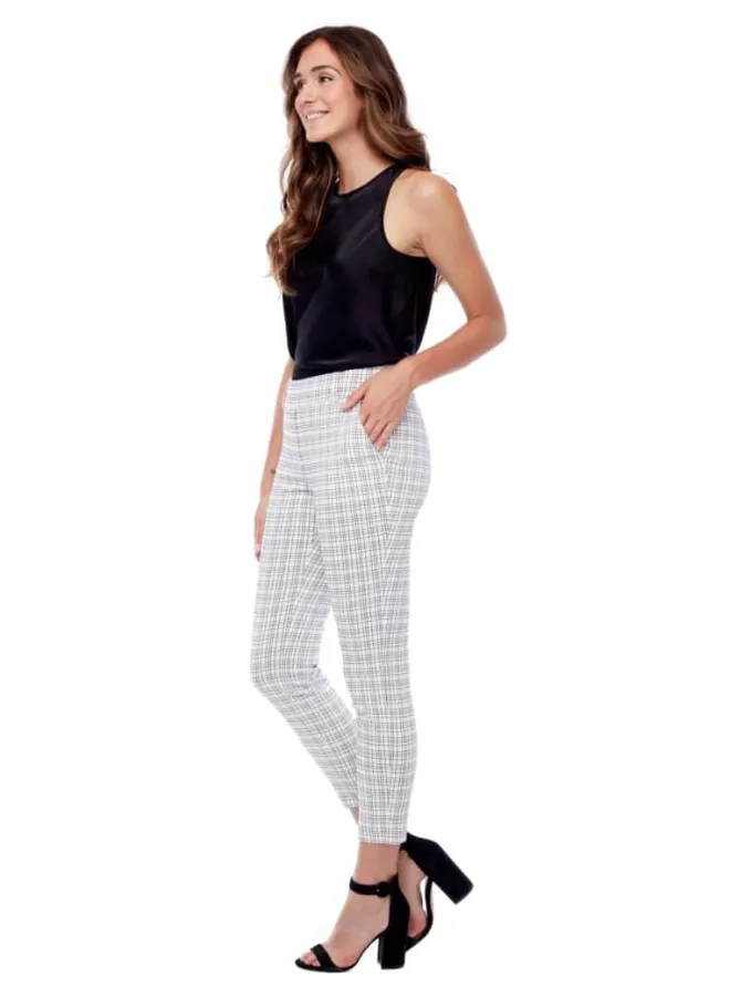 ILTM Gwyneth Trouser-Blk/Wht Plaid