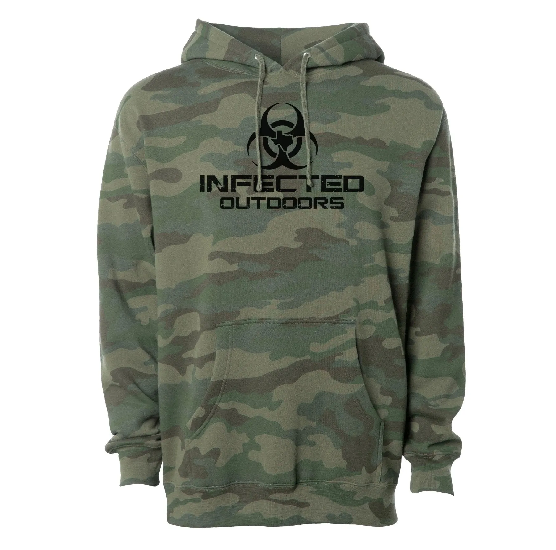 Infected Outdoors Stacked Logo Hoodie