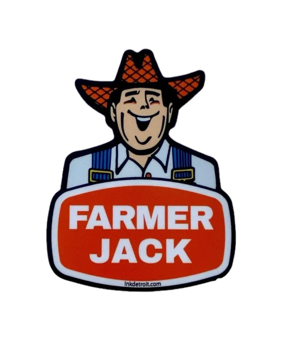 Ink Detroit Vintage - Farmer Jack Vinyl Sticker