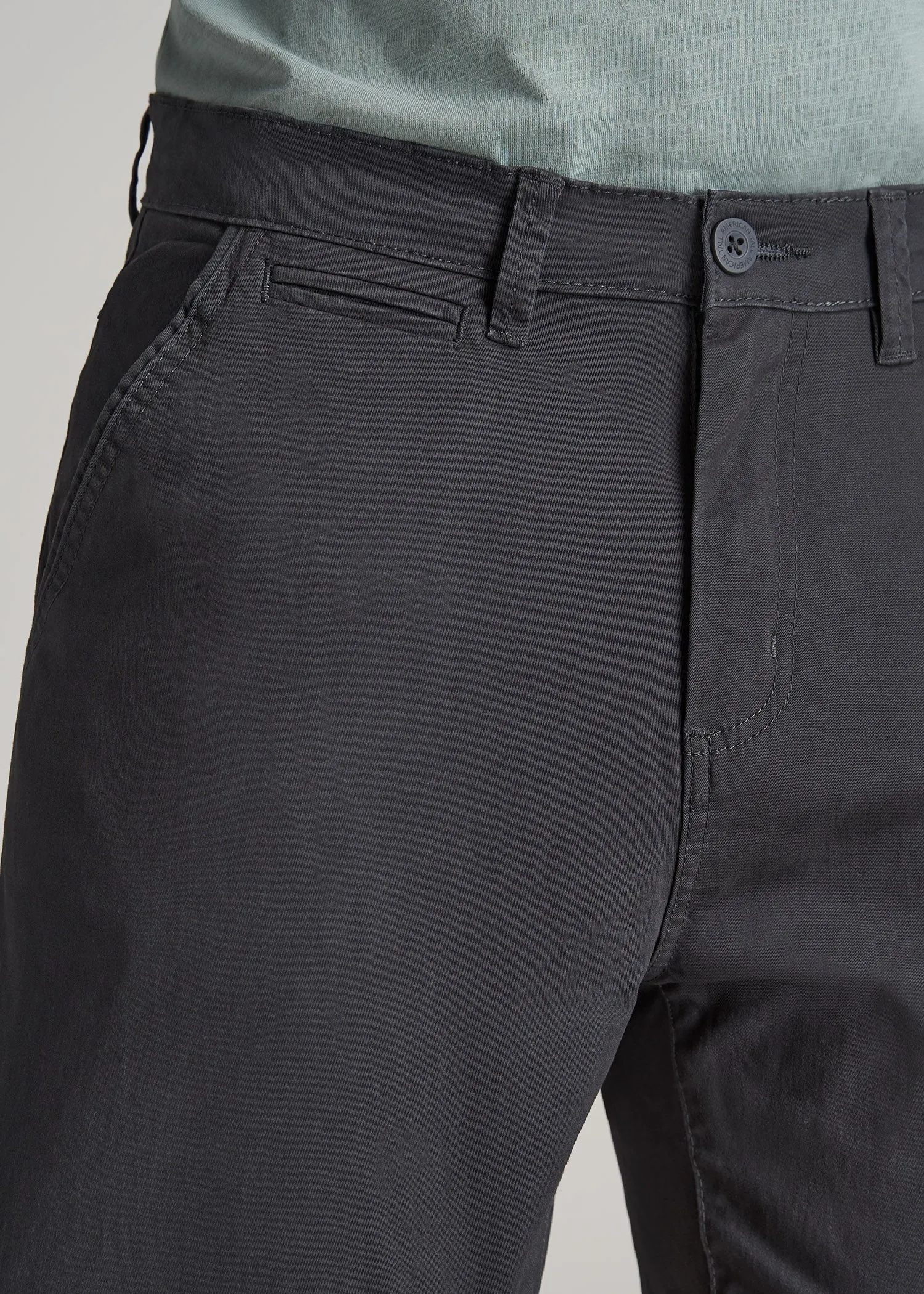 J1 STRAIGHT Leg Chinos in Iron Grey - Pants for Tall Men