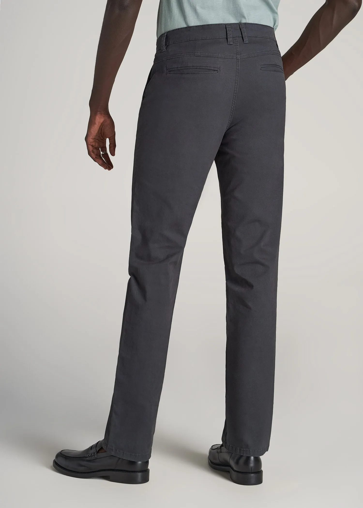 J1 STRAIGHT Leg Chinos in Iron Grey - Pants for Tall Men