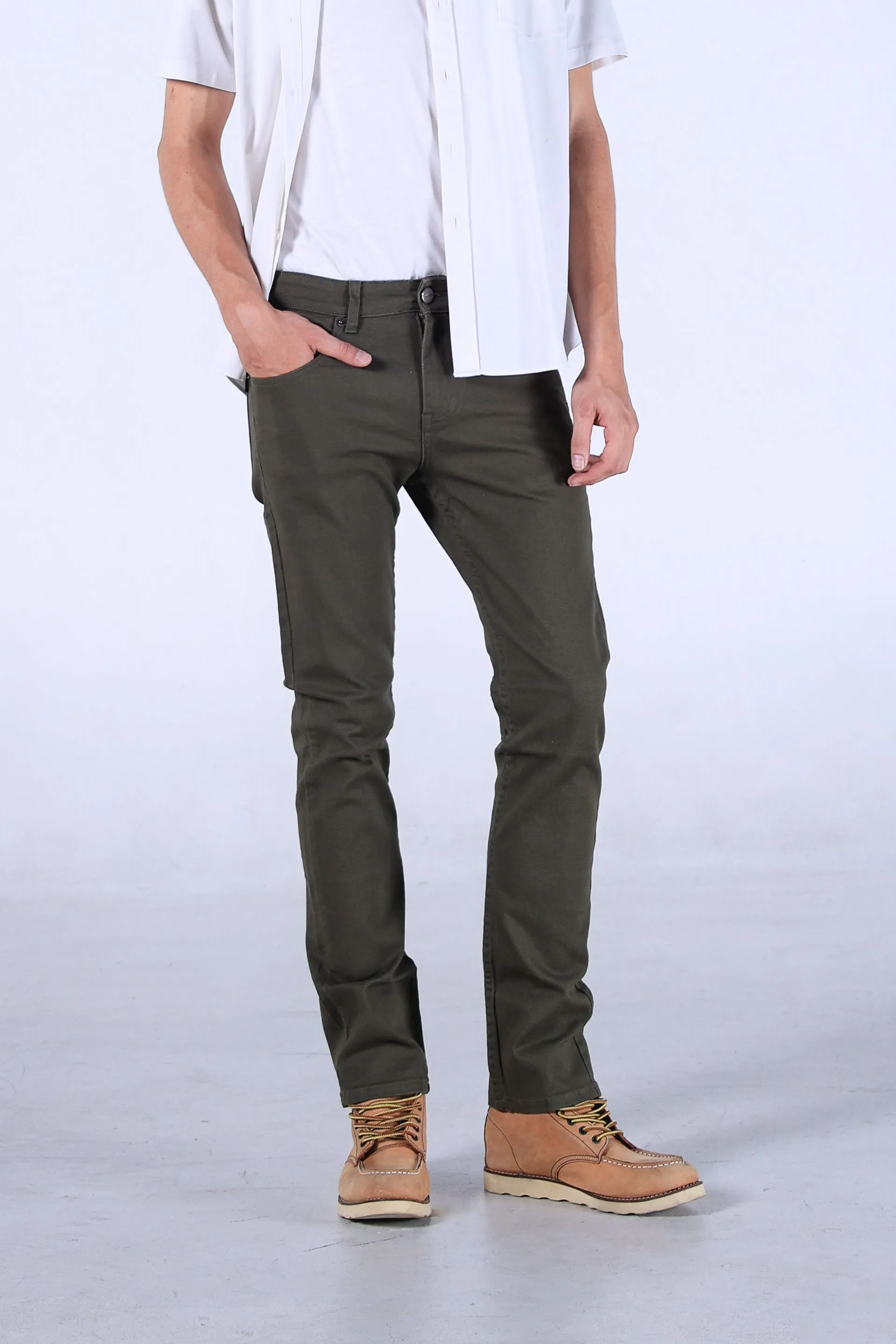 Jack Russel - Men Chino - Klassik J-3006/GRN Slim Fit Green