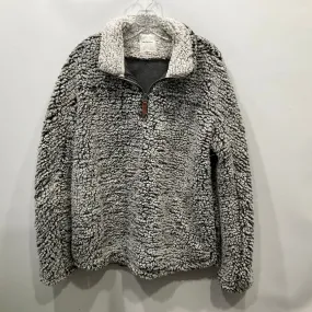 Jacket Fleece By Thread And Supply In Grey, Size: L