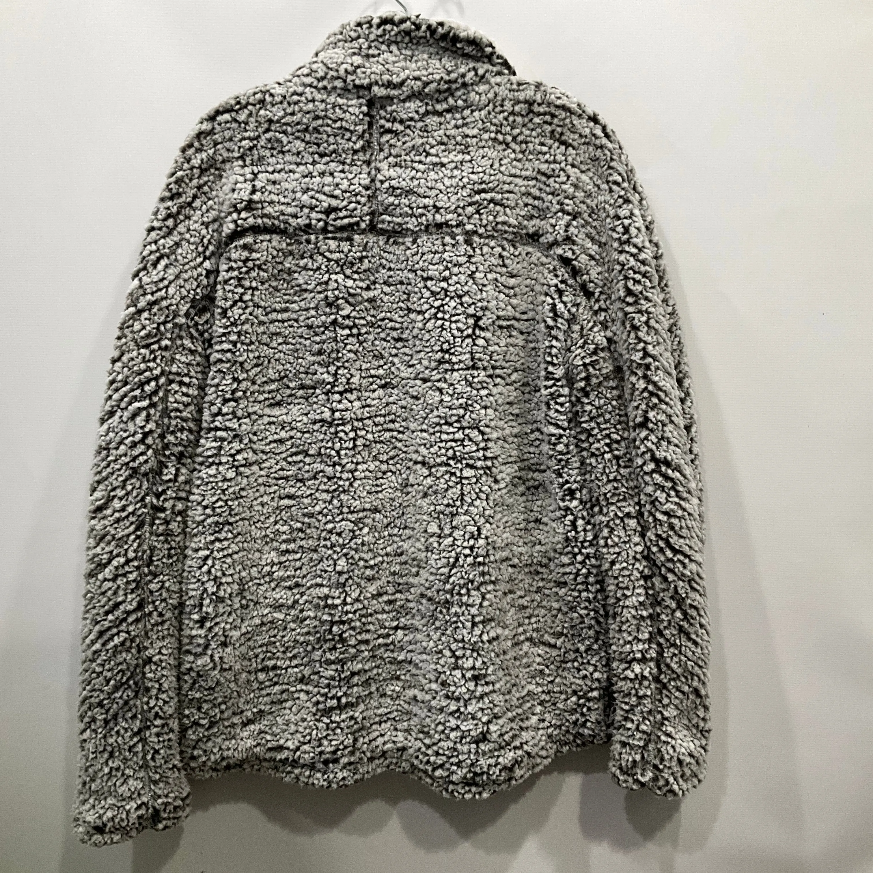 Jacket Fleece By Thread And Supply In Grey, Size: L