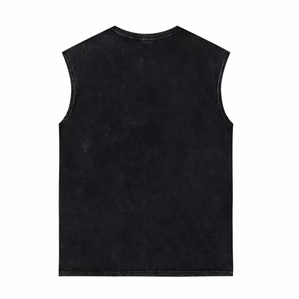 Jesus The Ultimate Deadlifter Vintage Washed Vest Top