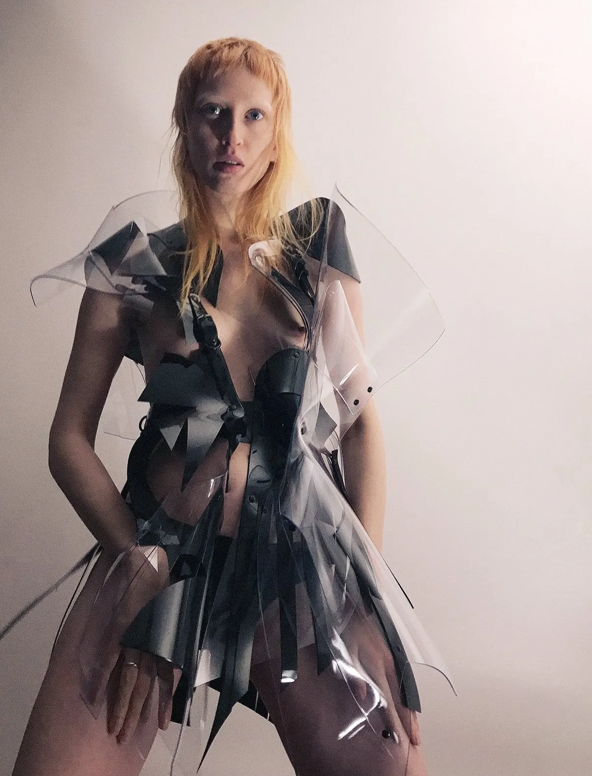 Jivomir Domoustchiev Vinyl sculpture Art dress