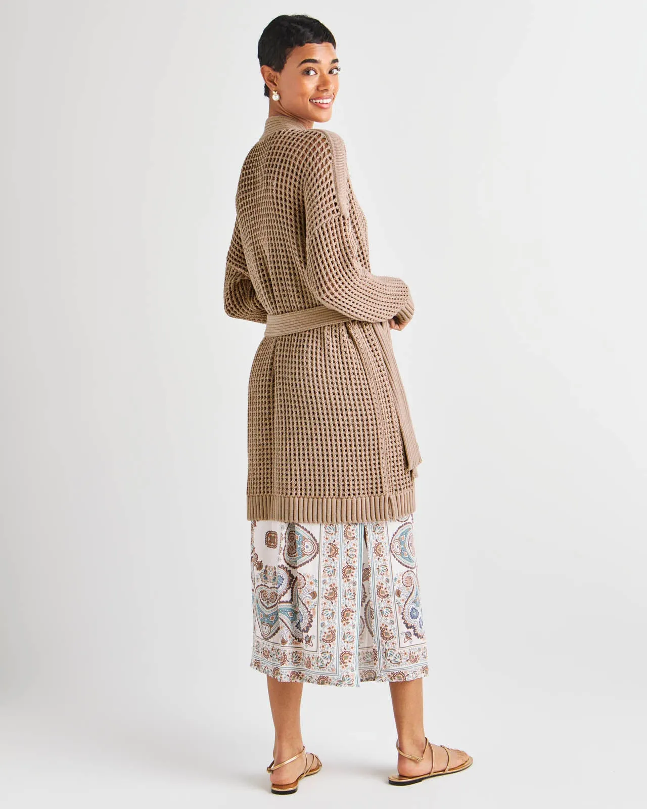 Joyce Open Knit Cardigan