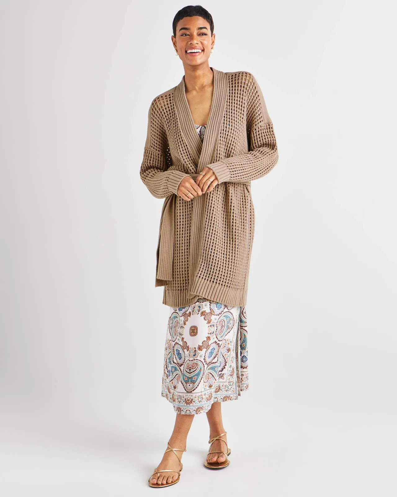 Joyce Open Knit Cardigan