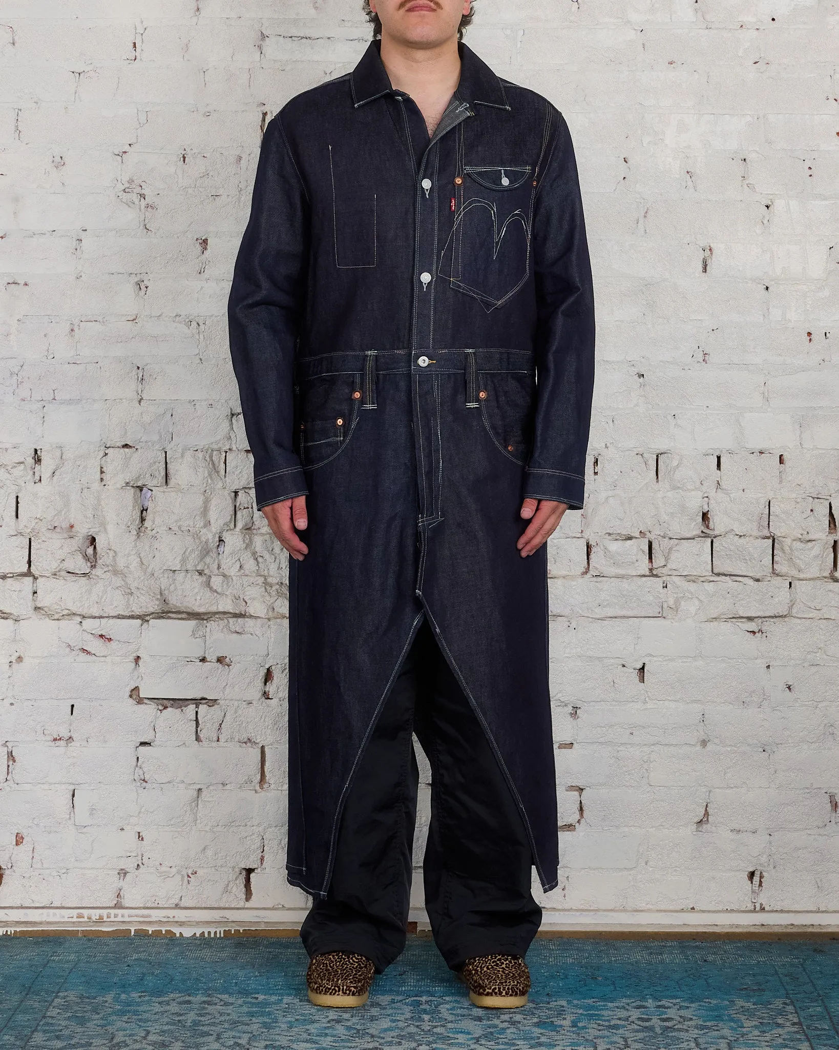 Junya Watanabe MAN Levi's Combination Long Coat Indigo