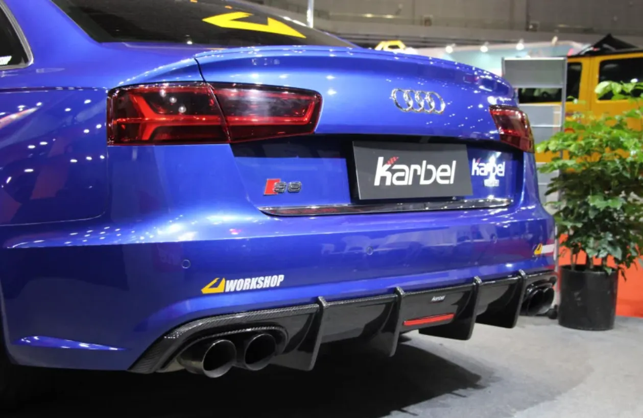 Karbel Carbon Dry Carbon Fiber Rear Diffuser for Audi S6 & A6 S-Line & A6 Avant 2016-2018 C7.5