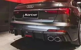 Karbel Carbon Dry Carbon Fiber Rear Diffuser for Audi S6 & A6 S-Line & A6 Avant 2019-ON C8