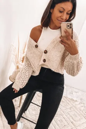 Karla Knit Cardigan Cream