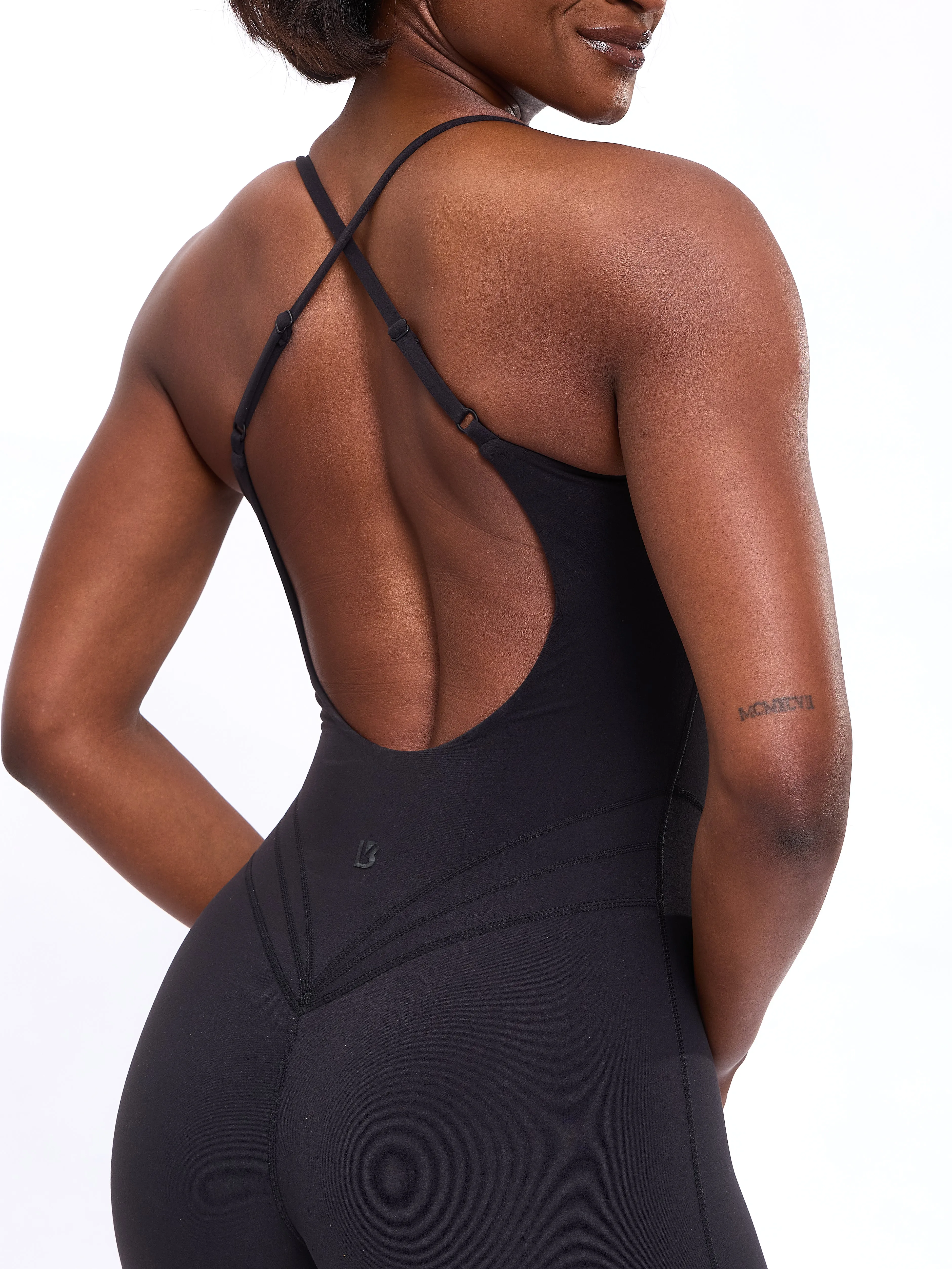 Legacy Flare Bodysuit - Onyx Black