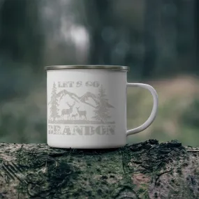 Let's Go Brandon, Hunting (LGB1) Enamel Camping Mug