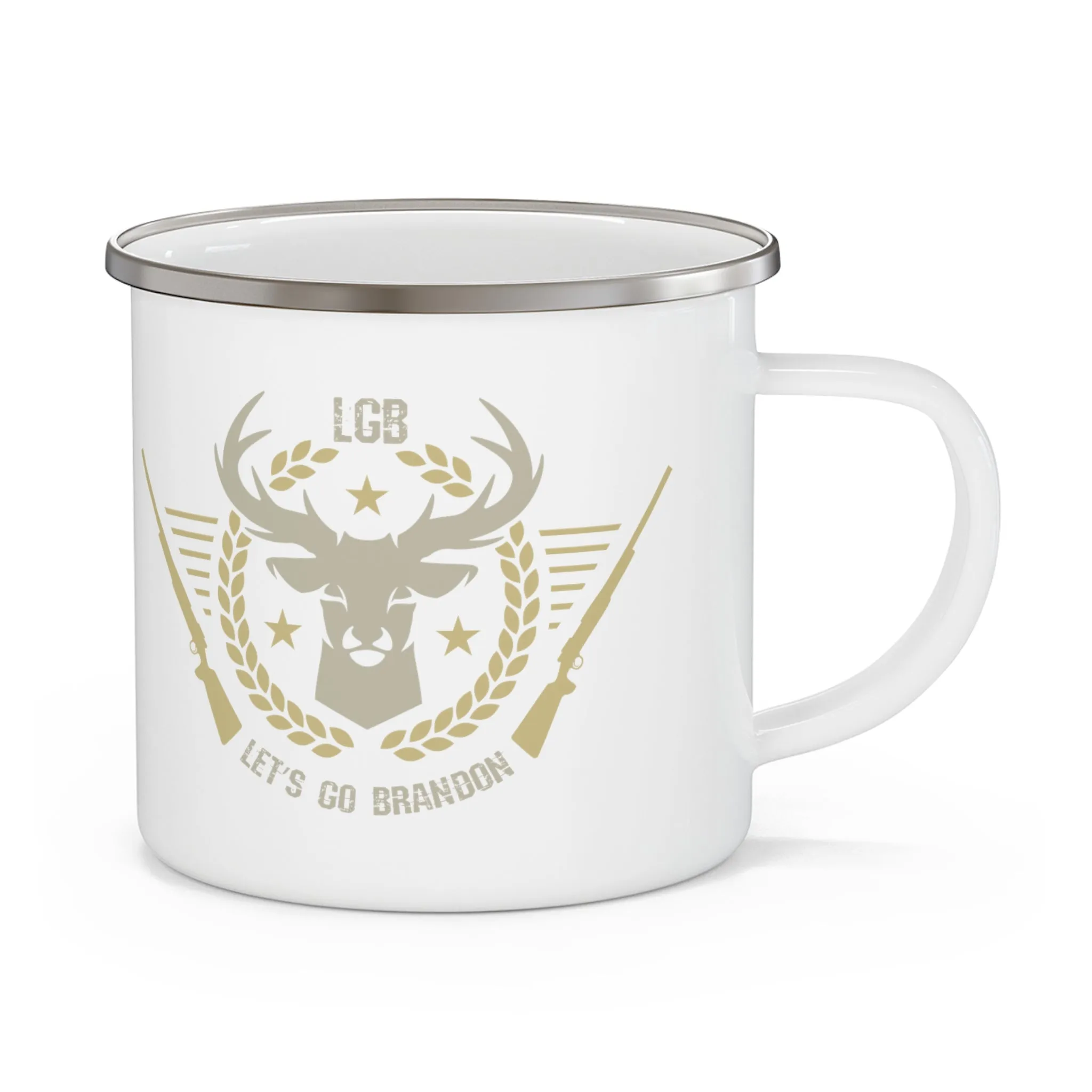 Let's Go Brandon, Hunting (LGB3) Enamel Camping Mug