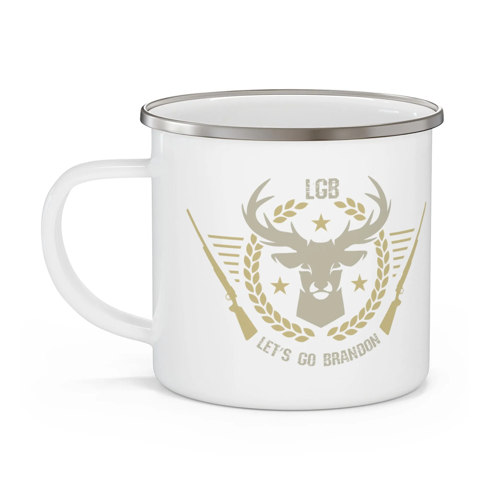 Let's Go Brandon, Hunting (LGB3) Enamel Camping Mug