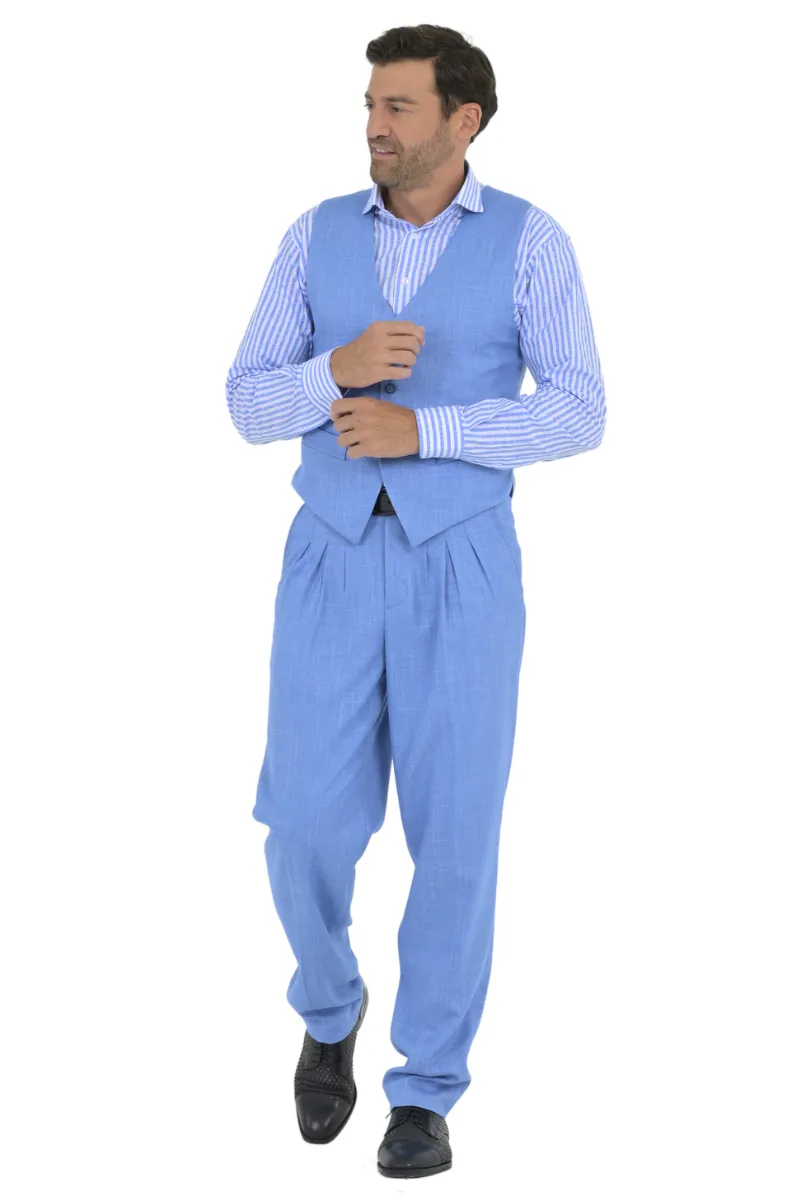 Light Blue Men's Tango Vest