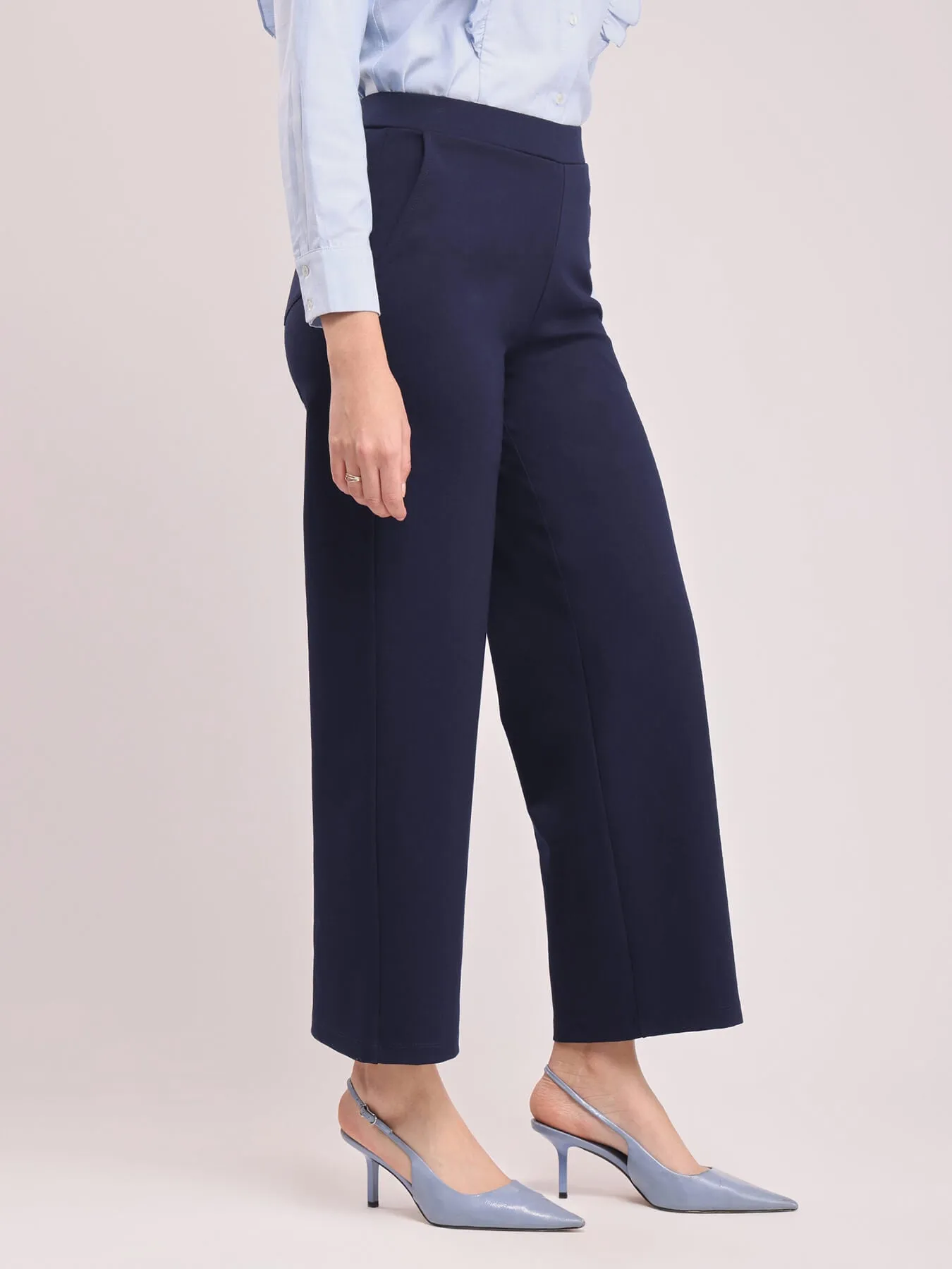 LivIn Wide Leg Pants - Navy