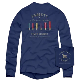 L/S Variety is the Spice of Life T-Shirt Navy