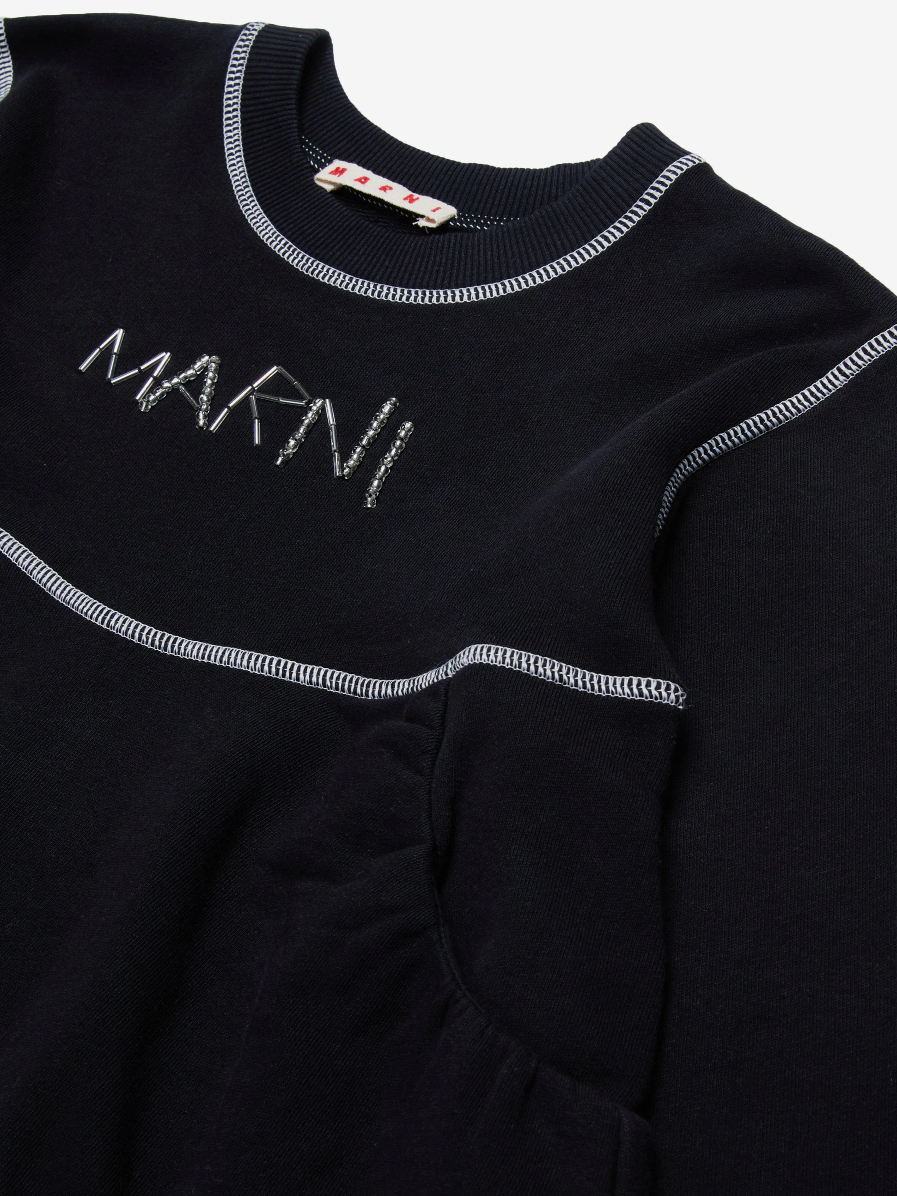 MARNI Girls Sweater Dress in Black