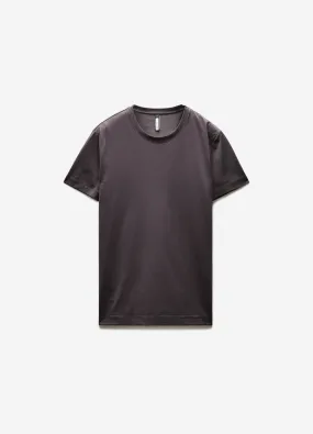 Mercerised Crew T-shirt Steel Grey