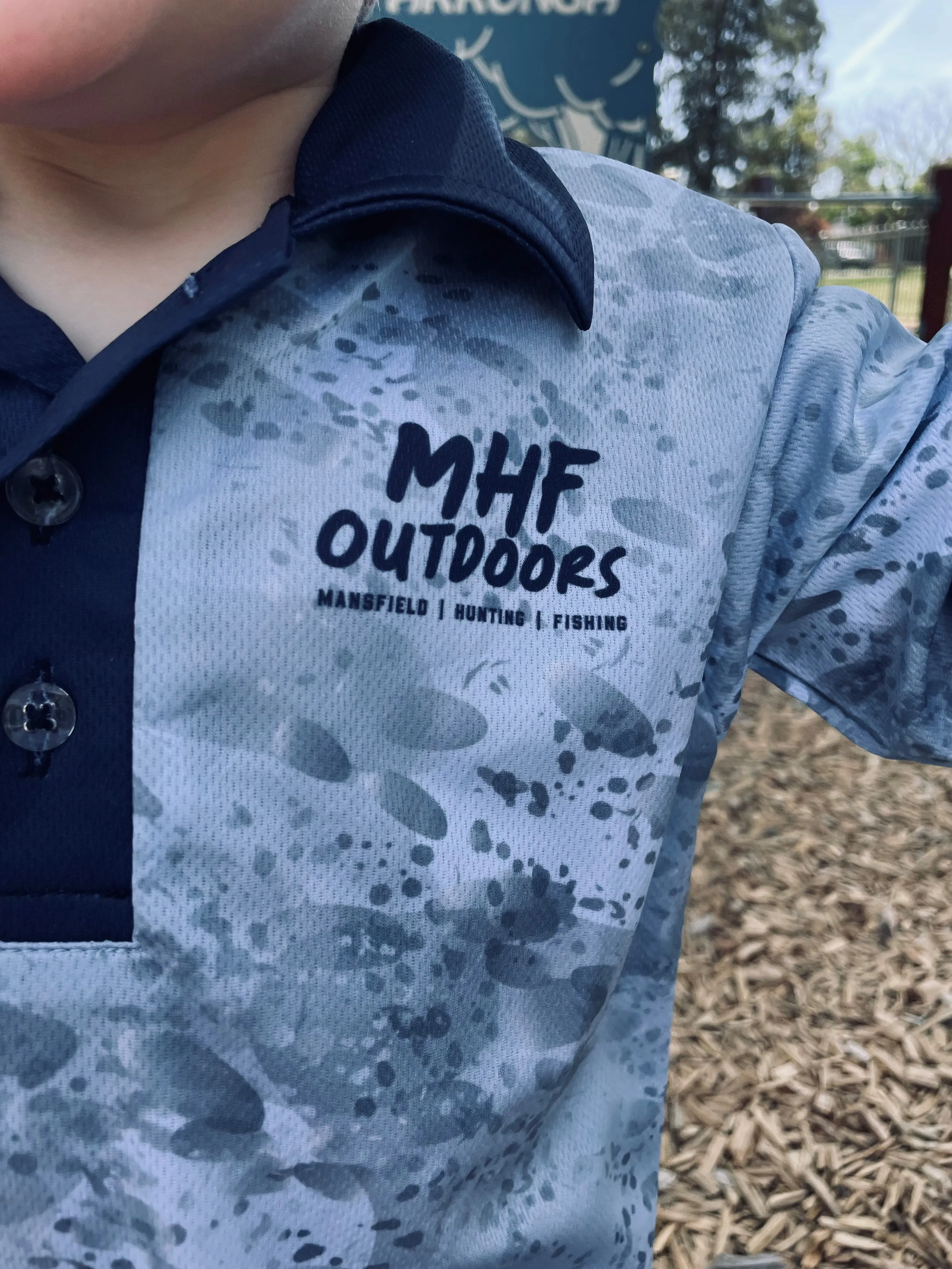 MHF Outdoors Kids Fishing Shirt UV 50  - Blue