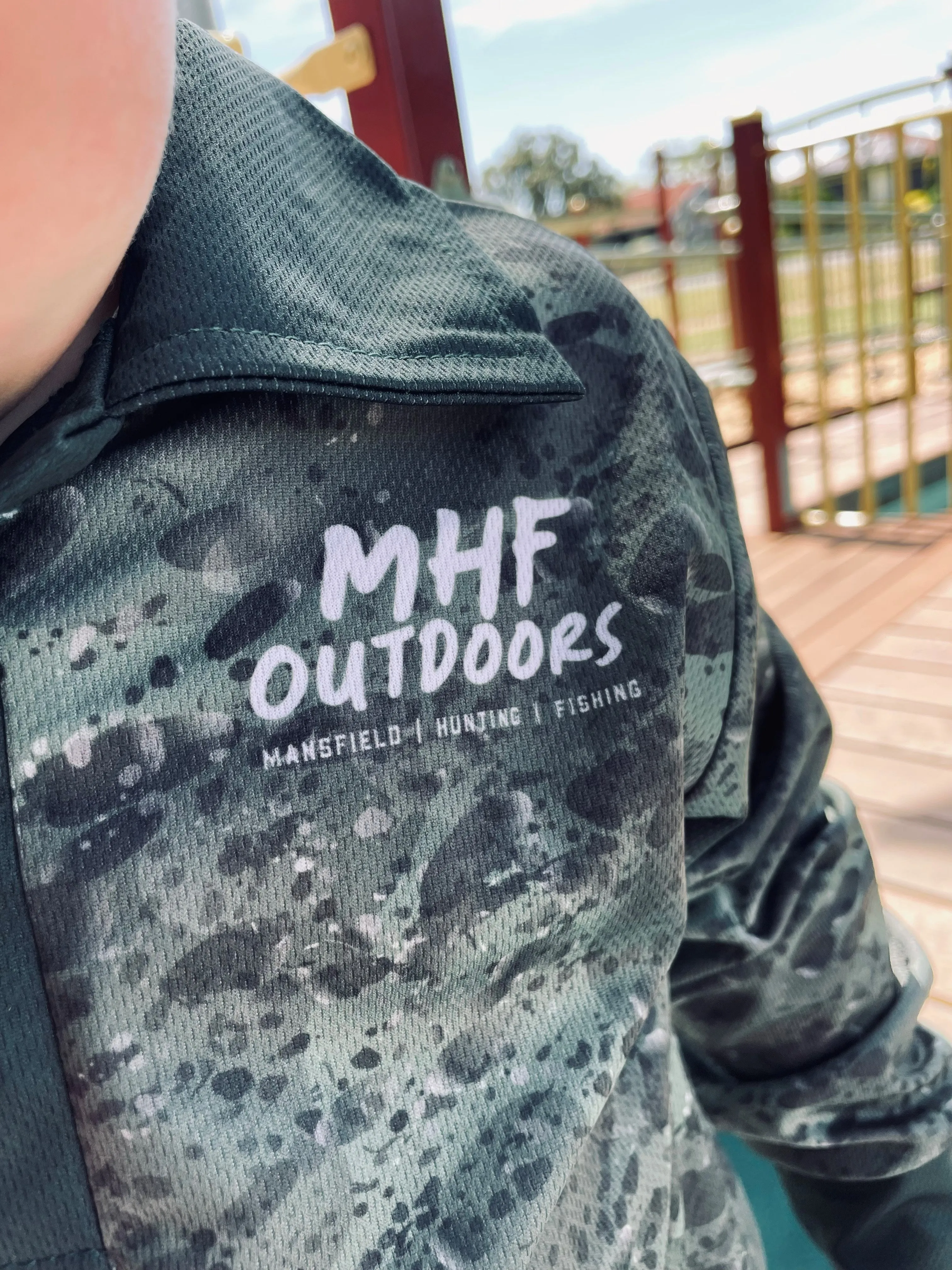 MHF Outdoors Kids Fishing Shirt UV 50  - Green